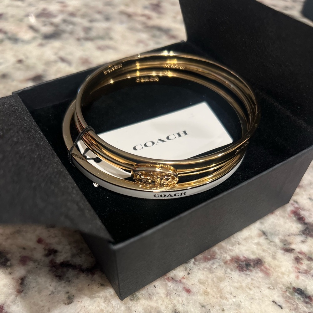 New Coach bangle set